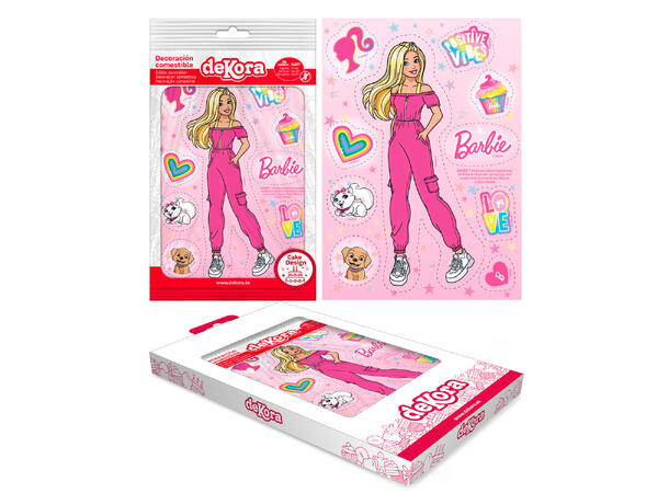 Barbie 1 Ark med spiselig kakedekor - sukkerfri