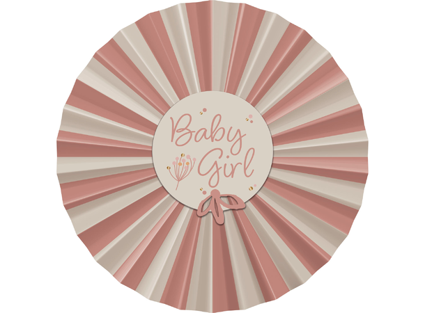 Blooming Baby Girl 3 Papirvifter i papir - 35cm/25cm 