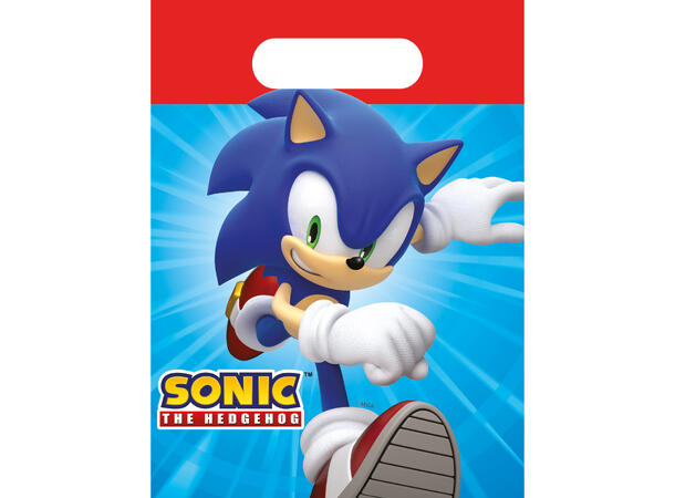 Godteposer - Sonic - Papir 4pk
