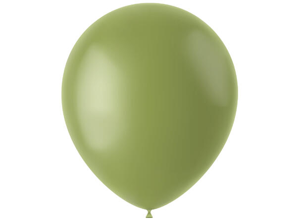 Gummiballonger - Olive Green Matt 50 Gummiballonger - 33cm (13")