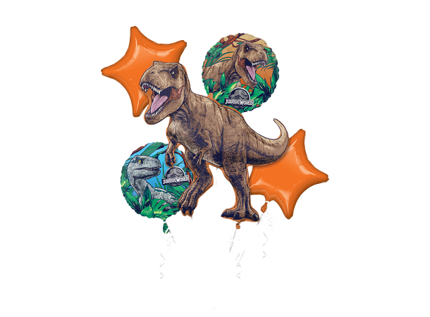 Jurassic World: Dominion 1 Folieballong bukett - 5 ballonger 