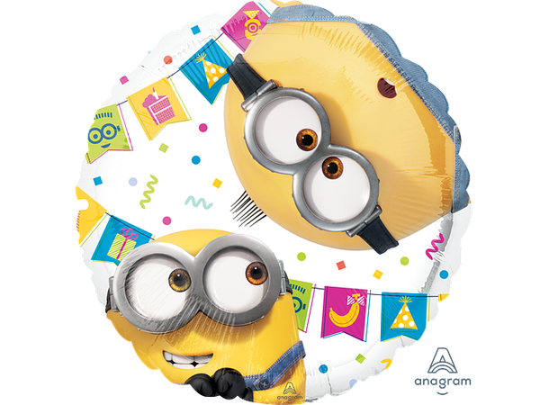 Minions - Otto 1 Folieballong - Rund - 18" (43cm)