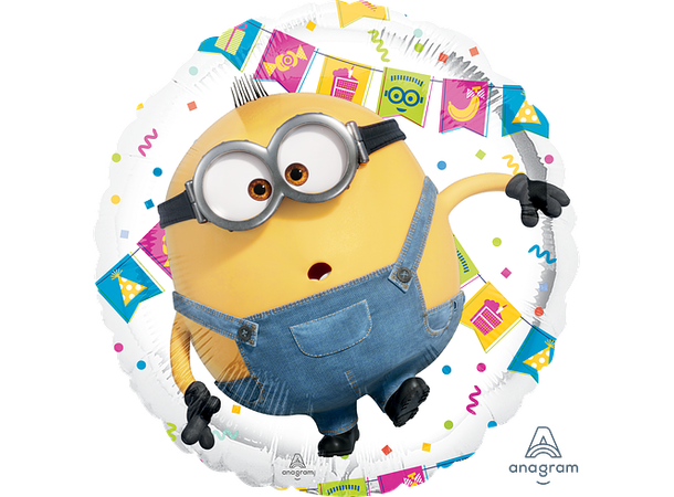 Minions - Otto 1 Folieballong - Rund - 18" (43cm)
