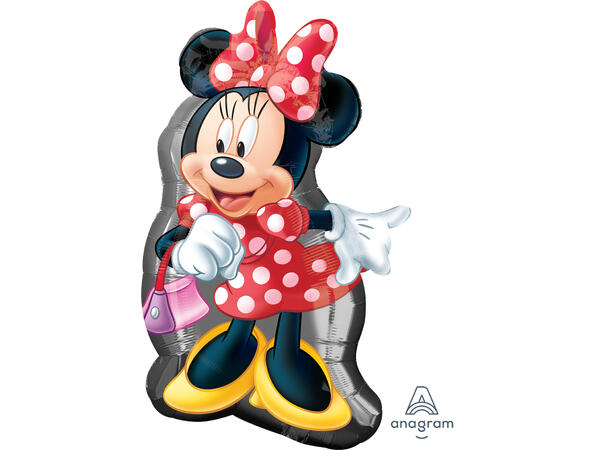 Minnie - Helfigur 1 Folieballong med form - 48x81cm 