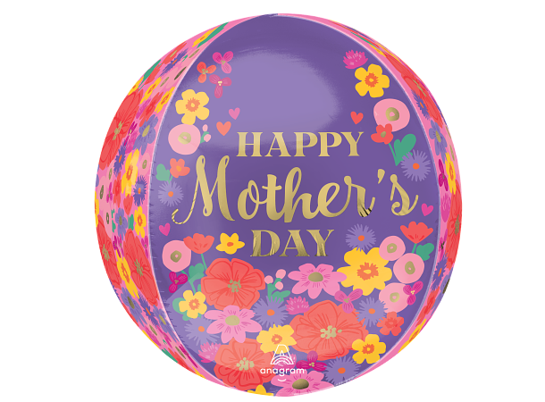 Mothers Day - Sweet Florals 1 Ballongball - ORBZ - 38x40cm 