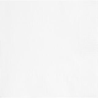 Papirservietter - Hvit 33x33cm - 20pk