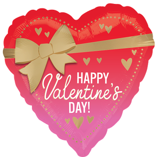 Satin Better with Bows Valentine 1 Folieballong - Rund - 18" (43cm)