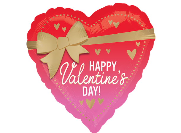 Satin Better with Bows Valentine 1 Folieballong - Rund - 18" (43cm) 