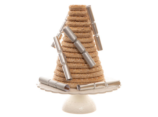 Smell Bon-Bon sølv - 3 assortert 6 stk 15 cm lange, med knall,vits & hatt 