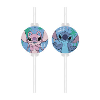 Stitch & Angel 4 - Papirsugerør med merke