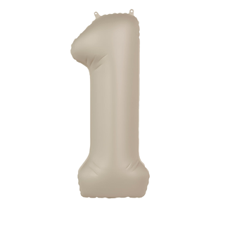 Tallballong - Creamy Latte 1 1 Folieballong - 86cm (34")