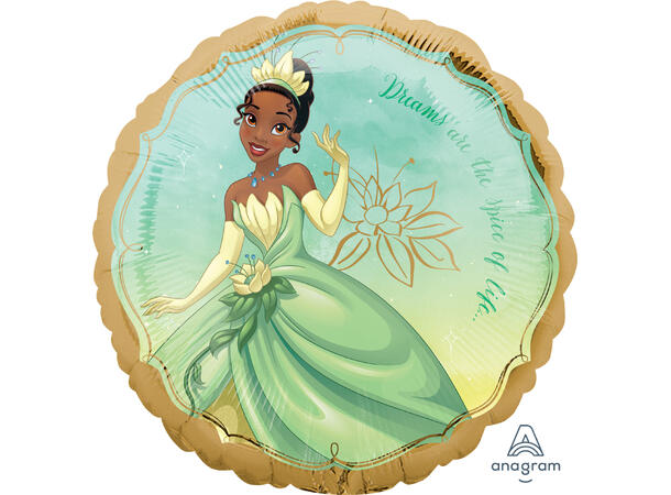 Tiana - Disney Prinsesse 1 Folieballong - Rund - 18" (43cm) 