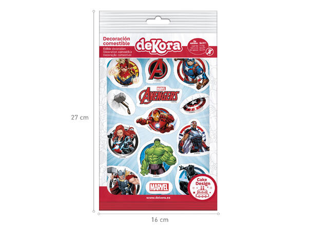 Avengers 1 Ark med spiselig kakedekor - sukkerfri
