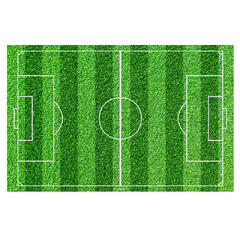 Fotballbane - Firkantet 1 spiselig kakeskilt - 20x30cm