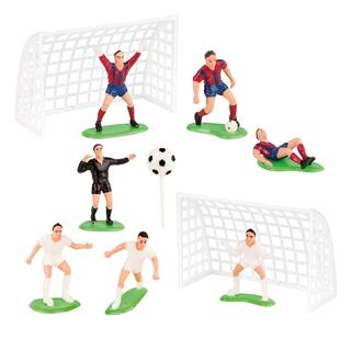 Kakedekorasjon - Fotballkamp Plast - 10 pk