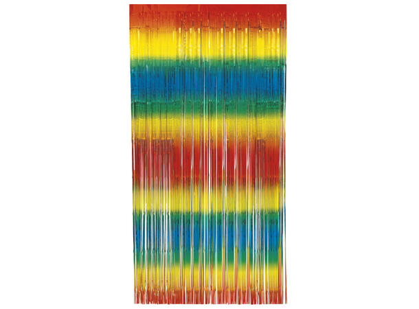 Regnbue Folie - Frynsegardin 1 Frynsegardin - 1x2m