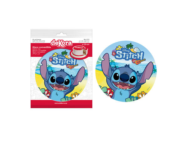 Stitch 1 Spiselig kakeskilt - 20cm