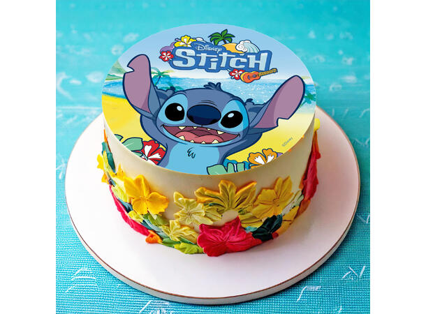 Stitch 1 Spiselig kakeskilt - 20cm