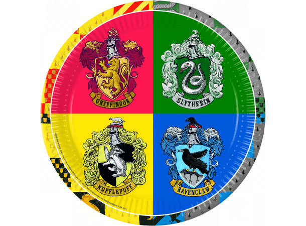 Tallerkener - Harry Potter - Papp 23cm - 8pk