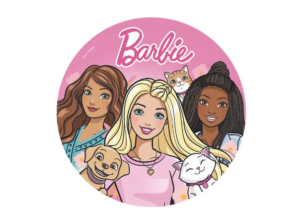 Barbie 1 spiselig kakeskilt - 20cm