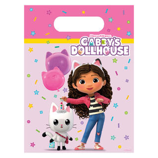 Gabbys Dollhouse 6 Plastikk Godteposer