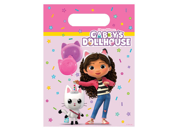Gabbys Dollhouse 6 Plastikk Godteposer