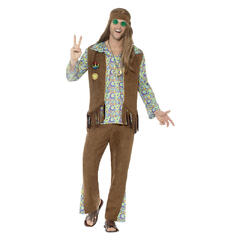 Hippie kostyme - Herre 1 kostyme til herre - Str L