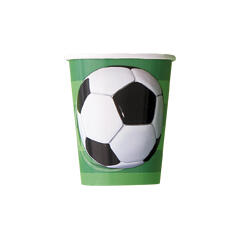 Kopper - 3D Fotball - Papp 2.5dl - 8pk