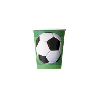 Kopper - 3D Fotball - Papp 2.5dl - 8pk
