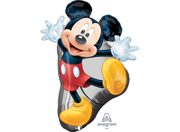 Mickey - Helfigur 1 Folieballong med form - 55x78cmcm 