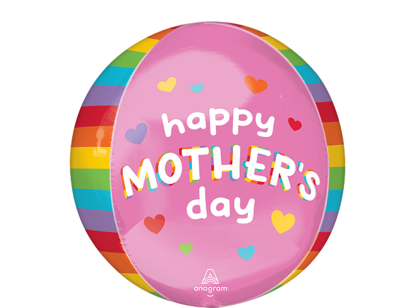 Mothers Day - Brilliant Rainbow 1 Ballongball - ORBZ - 38x40cm 