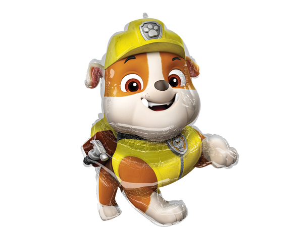 Paw Patrol - Rubble 1 Folieballong med form - 63x81cm