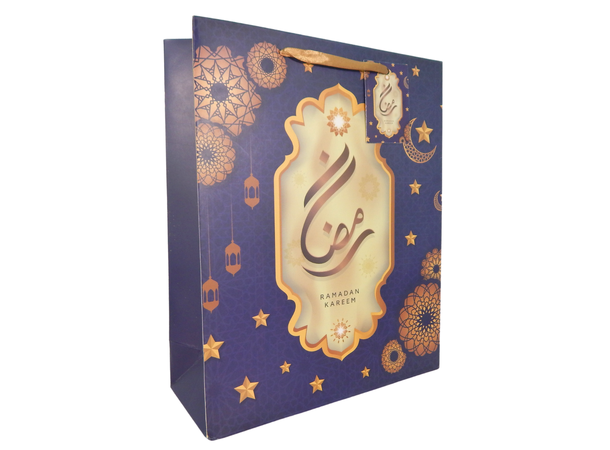 Ramadan Kareem Party - Blå 1 Gavepose i papir - 31x25cm