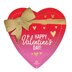 Satin Better with Bows Valentine 1 Folieballong Multi - 28" (71cm)