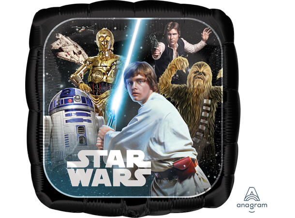 Star Wars Classic 1 Folieballong - Firkantet - 18" (43cm) 