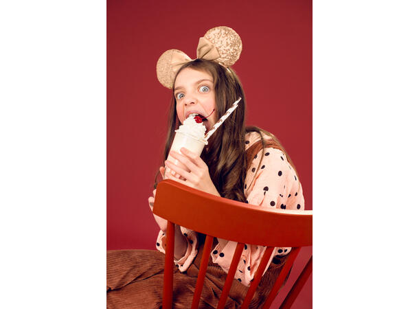 Sugerør - Hvit med rosegull stjerner 10 Papirsugerør - 19,5cm 