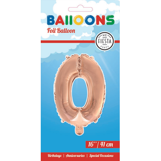 Tallballong # 0 rose gold 1 Folieballong - 41cm (16")