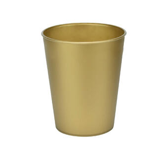 Ensfarget Gull 4 Gjenbrukbare kopper i plast - 2,5dl