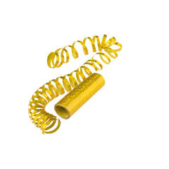 Holografiske serpentiner - Gull Serpentiner i papir - 400m