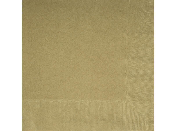 Papirservietter - Gull 33cm - 20pk