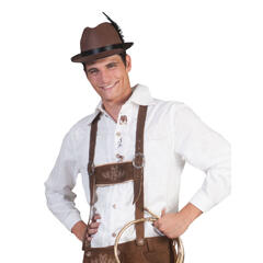 Skjorte, Alpe - Oktoberfest - Hvit 1 Skjorte - Herre