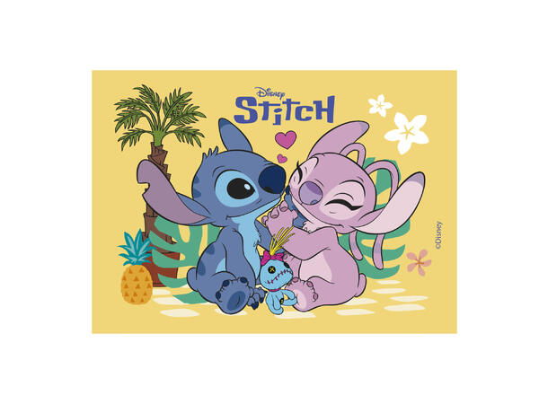 Stitch 1 Spiselig kakeskilt - 14,8x21cm