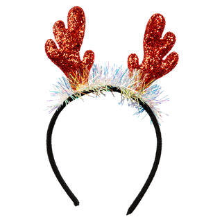 Tiara reinsdyrhorn med glitter 1 Tiara - Onesize