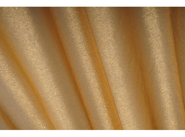 Bordløper - Organza - Glitter Gull 1 Rull i stoff - 0,36x9 lm