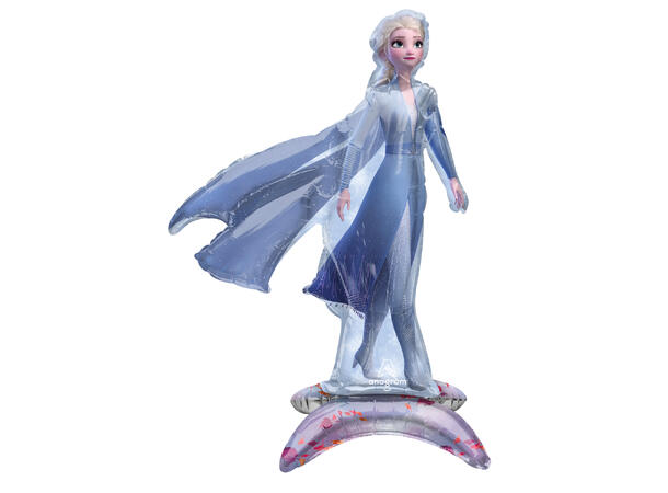 Frozen Elsa - Stående helfigur 1 Folieballong med form - 48x63cm 