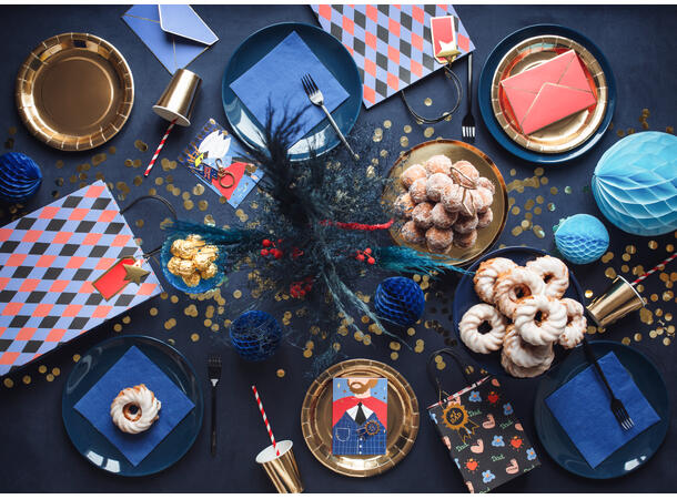 Gavepose - firkanter - Miks 1 Gavepose i papir - 24x32x10cm 