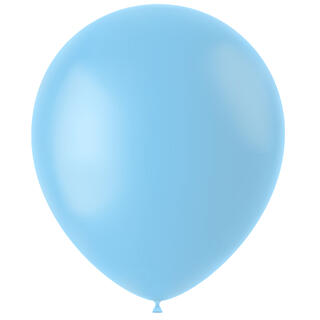 Gummiballonger - Powder Blue  Matt 10 Gummiballonger - 33cm (13")