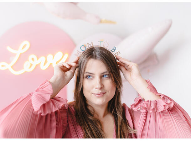 Hodepynt - Mom To Be - Miks 1 hårbøyle - 18,35x18cm 