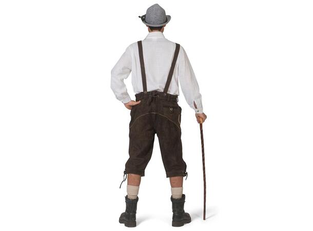 Lederhosen i ekte skinn - Ludwig 1 Shorts med seler - Str - 48-50 (S) 