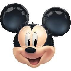 Mickey Mouse - 3D Hode 1 Folieballong med form - 63x55cm